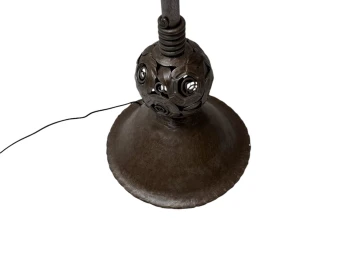 Art Deco Amsterdamse School Floor Lamp by Amsterdamsche Kunstsmederij, 1920s